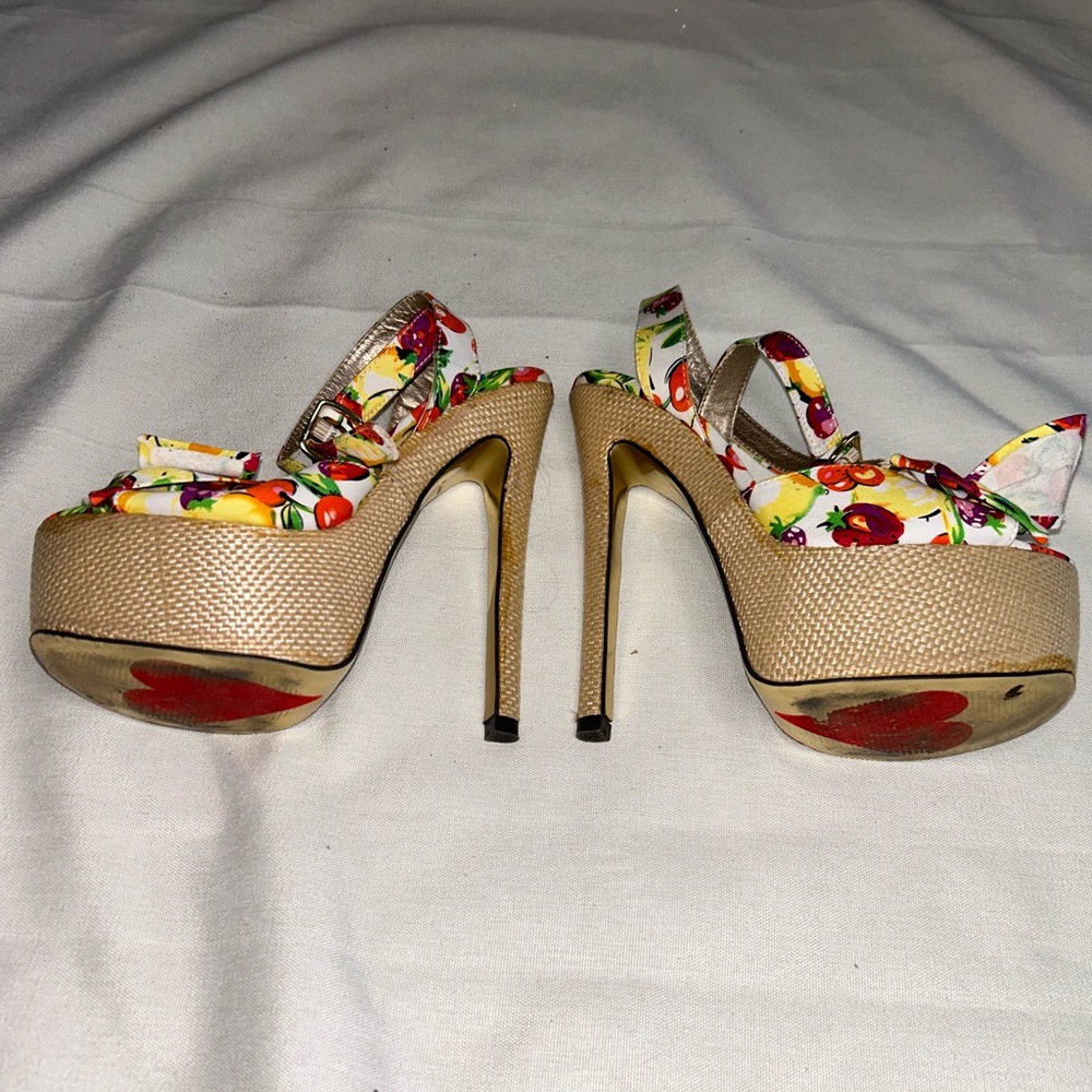 Colorful platform heels - Picture 4 of 6